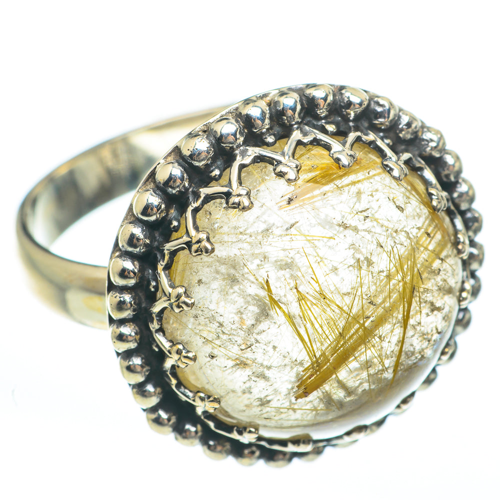 Rutilated Quartz Rings handcrafted by Anasilvercos - RING61671