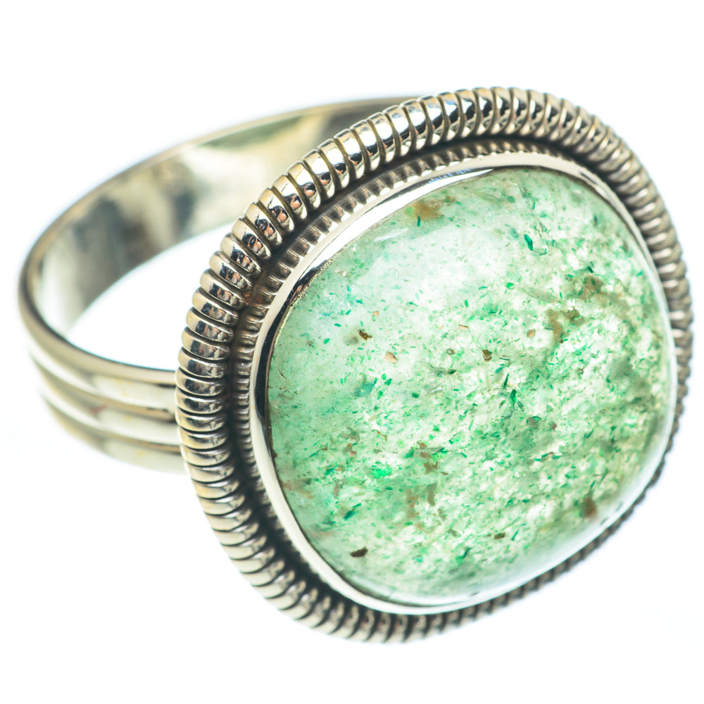 Green Aventurine Rings handcrafted by Anasilvercos - RING61684