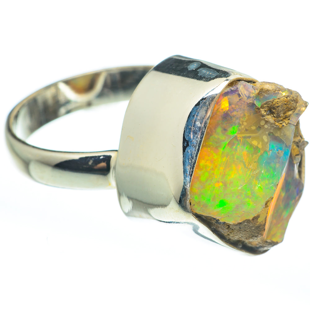 Ethiopian Opal Rings handcrafted by Anasilvercos - RING61703
