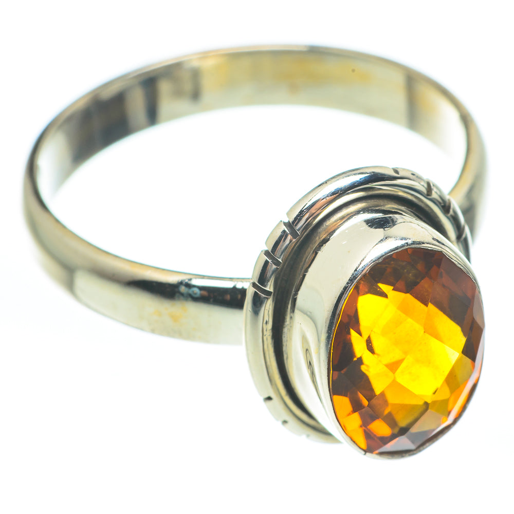 Mandarin Citrine Rings handcrafted by Anasilvercos - RING61712