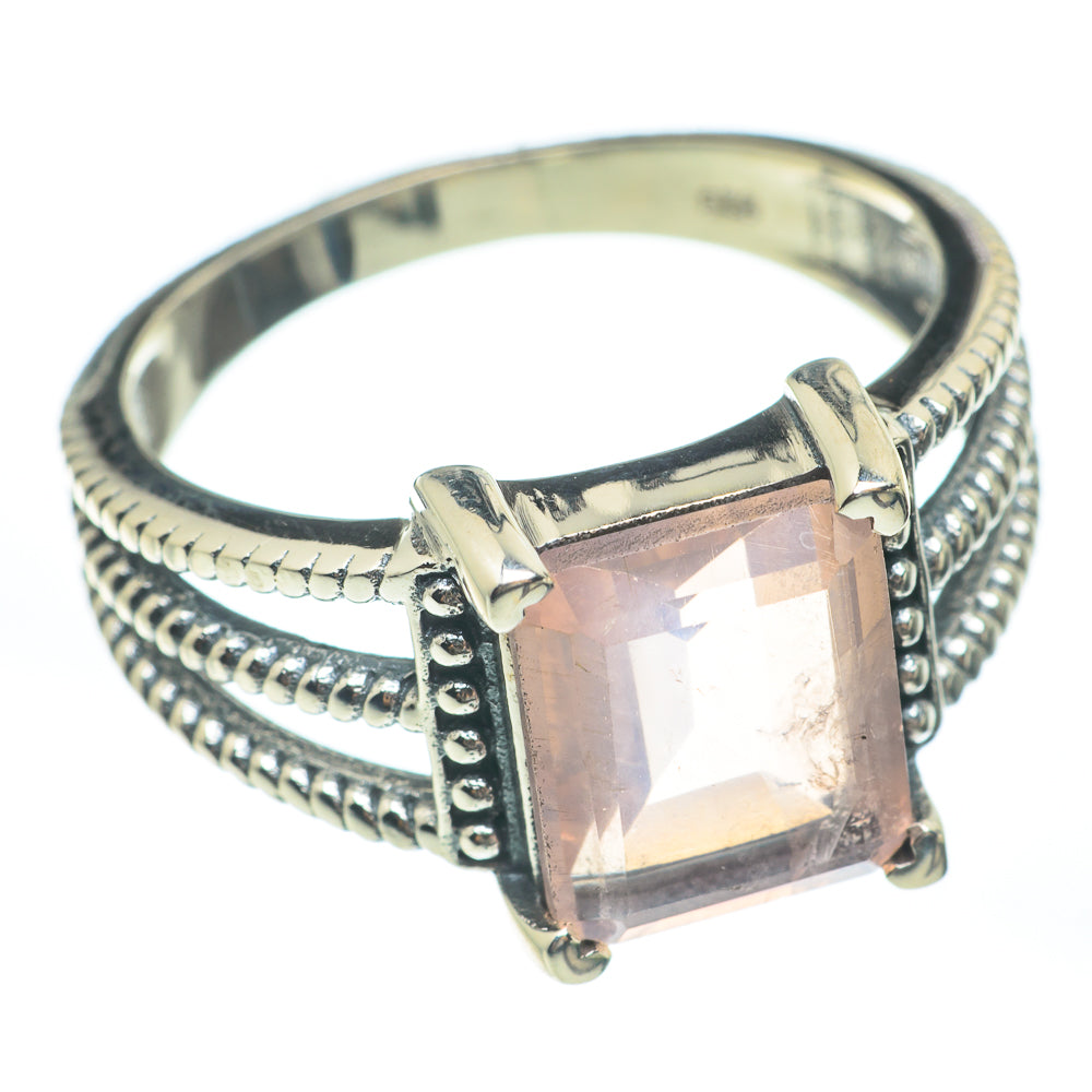 Rose Quartz Rings handcrafted by Anasilvercos - RING61716