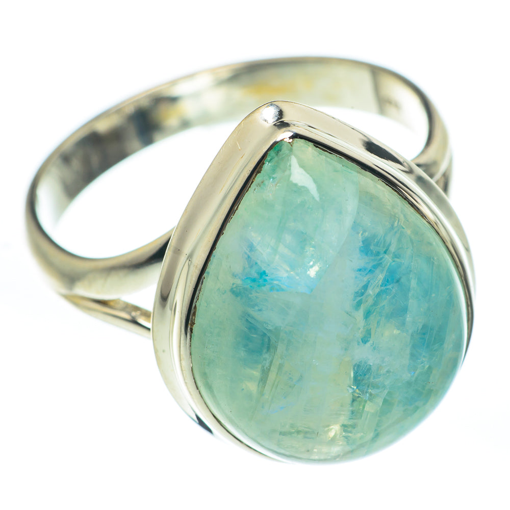 Rainbow Moonstone Rings handcrafted by Anasilvercos - RING61731