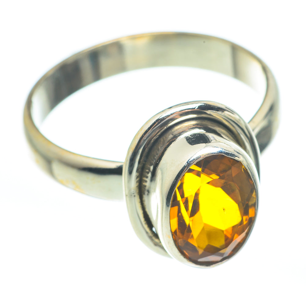 Mandarin Citrine Rings handcrafted by Anasilvercos - RING61734