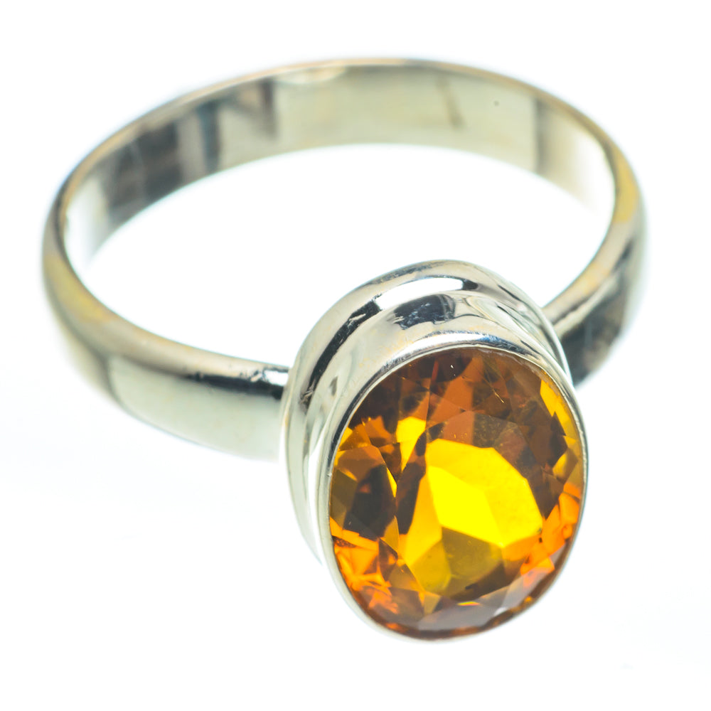 Mandarin Citrine Rings handcrafted by Anasilvercos - RING61735