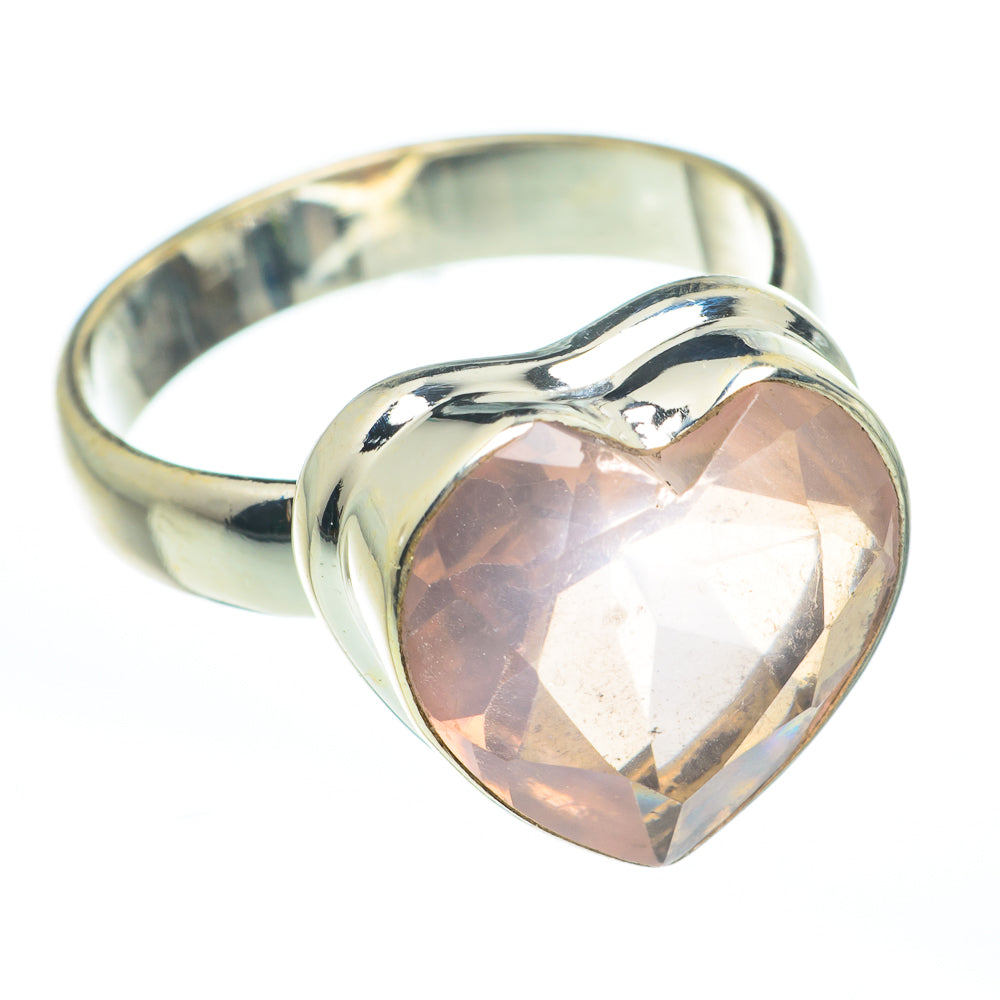 Rose Quartz Rings handcrafted by Anasilvercos - RING61752