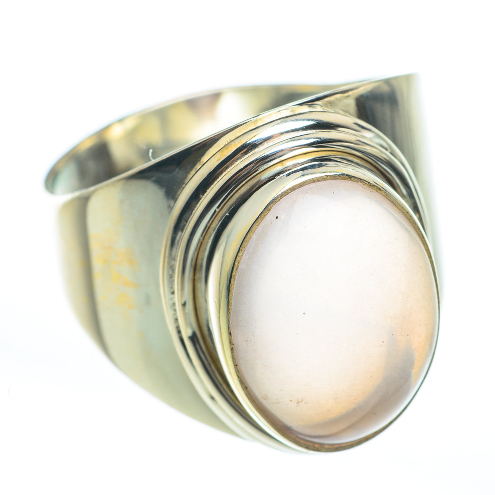 Rose Quartz Rings handcrafted by Anasilvercos - RING61753