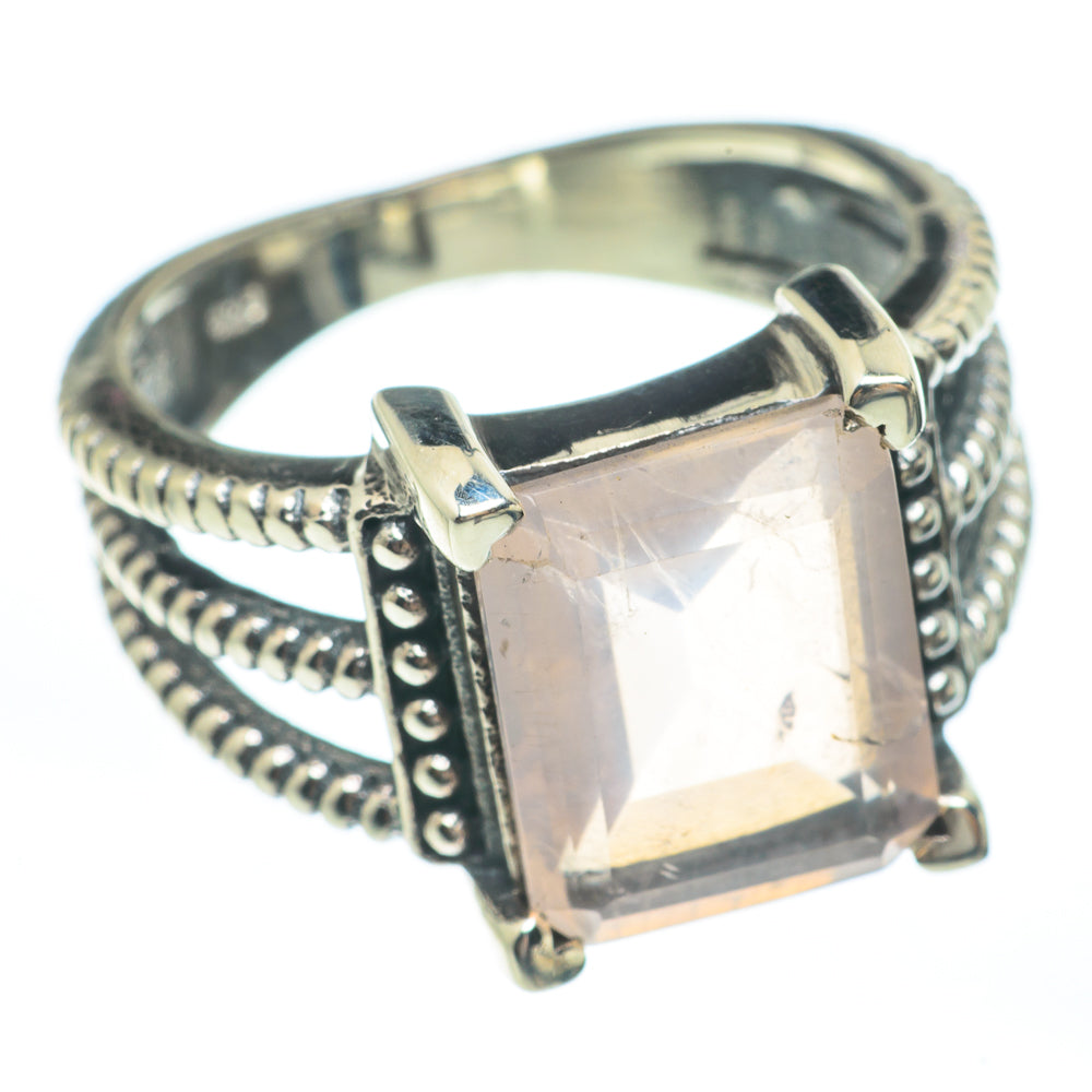 Rose Quartz Rings handcrafted by Anasilvercos - RING61773