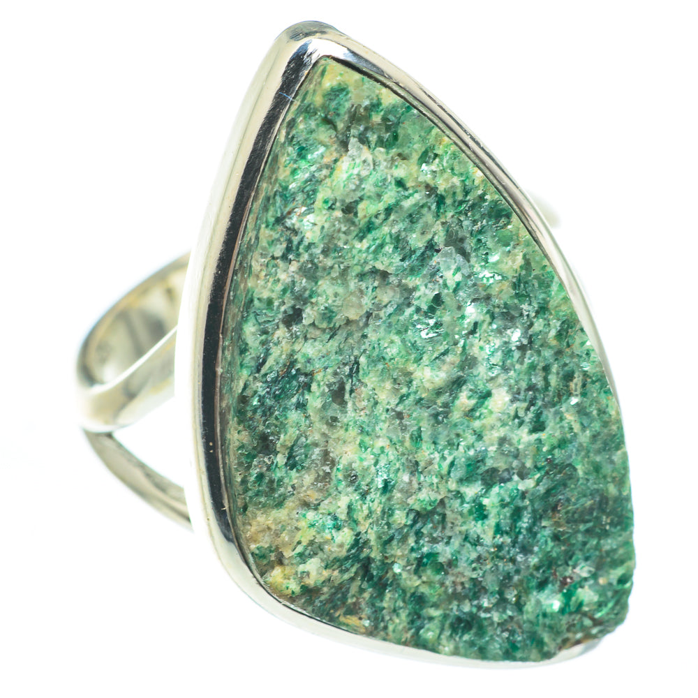 Green Fuchsite Rings handcrafted by Anasilvercos - RING61784