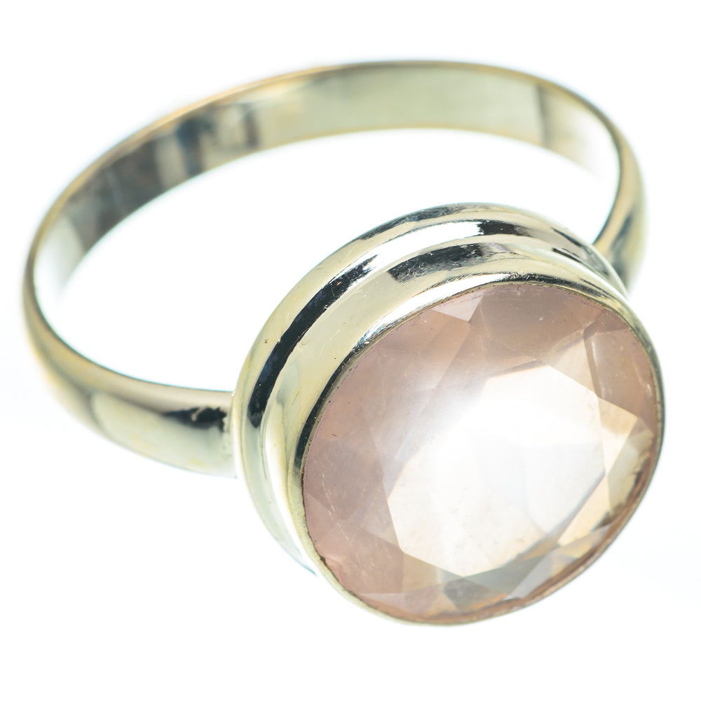 Rose Quartz Rings handcrafted by Anasilvercos - RING61789