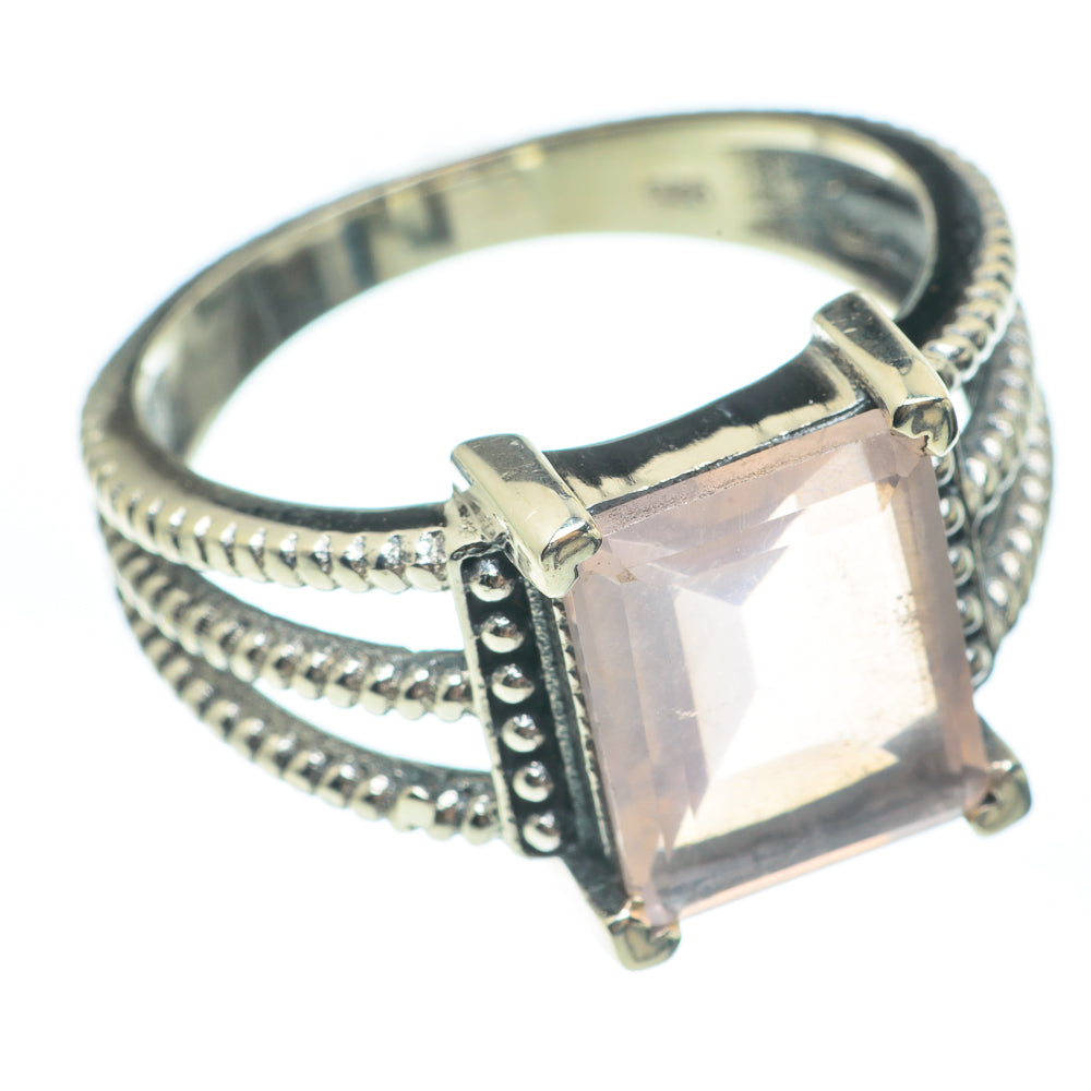 Rose Quartz Rings handcrafted by Anasilvercos - RING61805