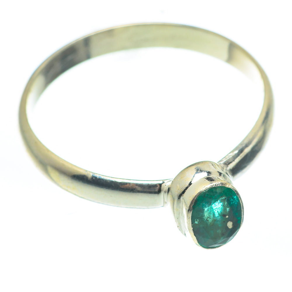 Zambian Emerald Rings handcrafted by Anasilvercos - RING61816