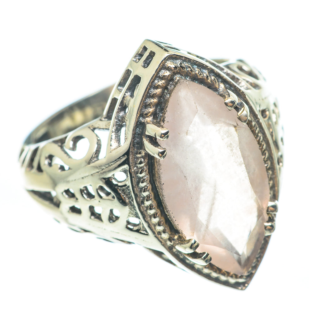 Rose Quartz Rings handcrafted by Anasilvercos - RING61820