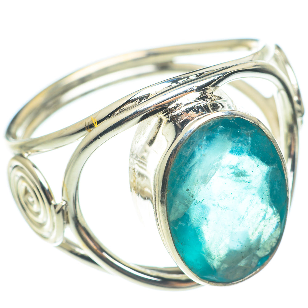 Blue Fluorite Rings handcrafted by Anasilvercos - RING61844