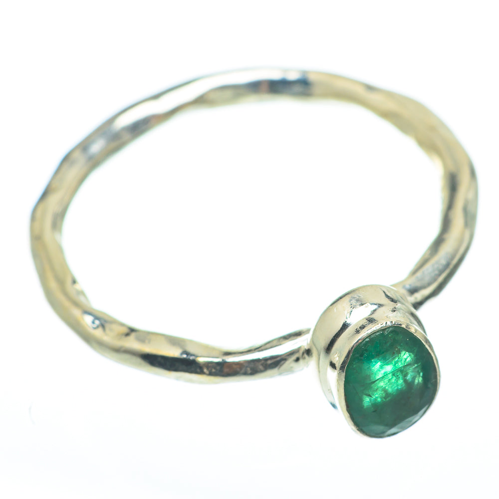Zambian Emerald Rings handcrafted by Anasilvercos - RING61848