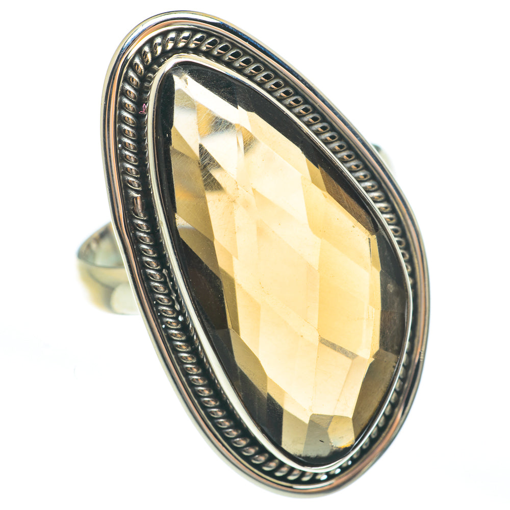 Smoky Quartz Rings handcrafted by Anasilvercos - RING61854