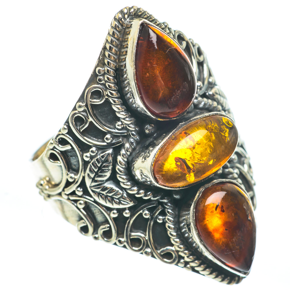 Baltic Amber Rings handcrafted by Anasilvercos - RING61857