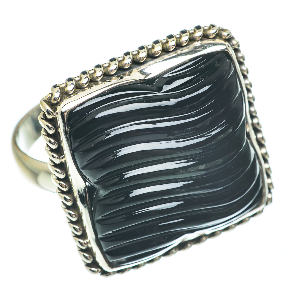 Black Onyx Rings handcrafted by Anasilvercos - RING61863