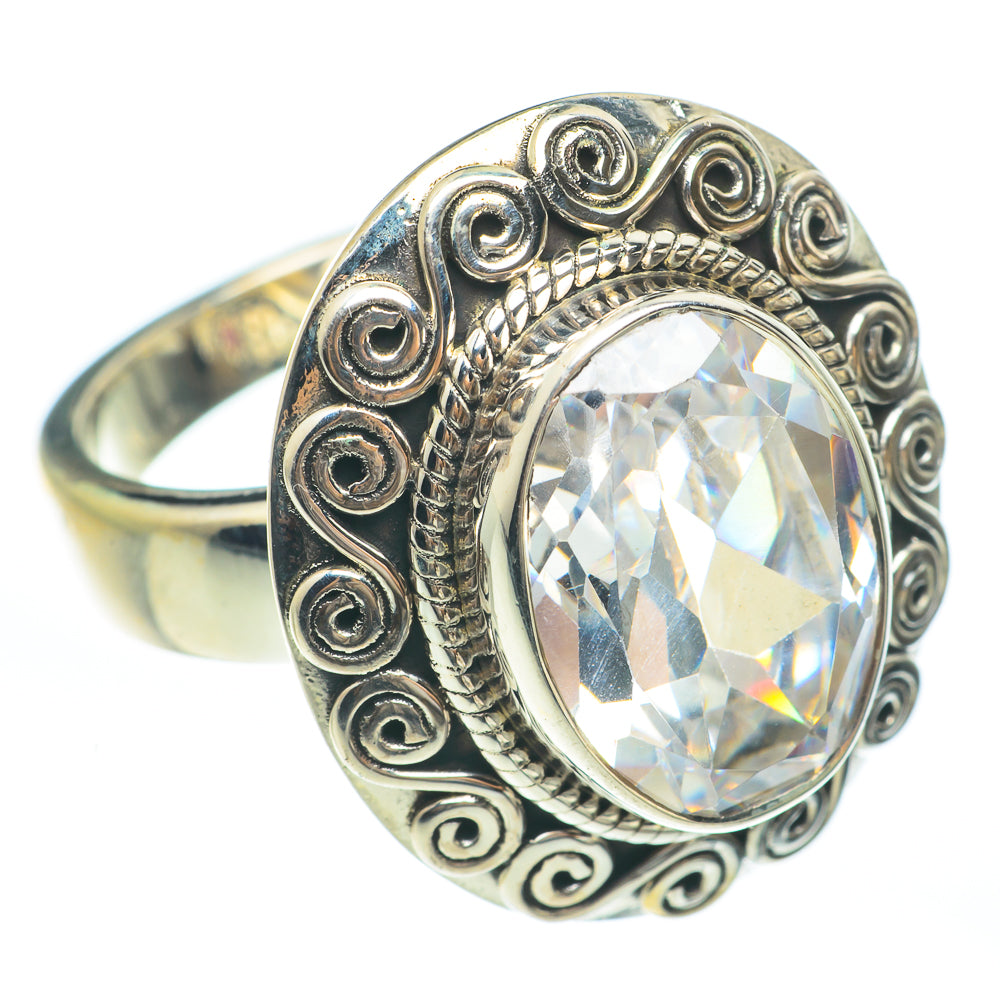 White Quartz Rings handcrafted by Anasilvercos - RING61864