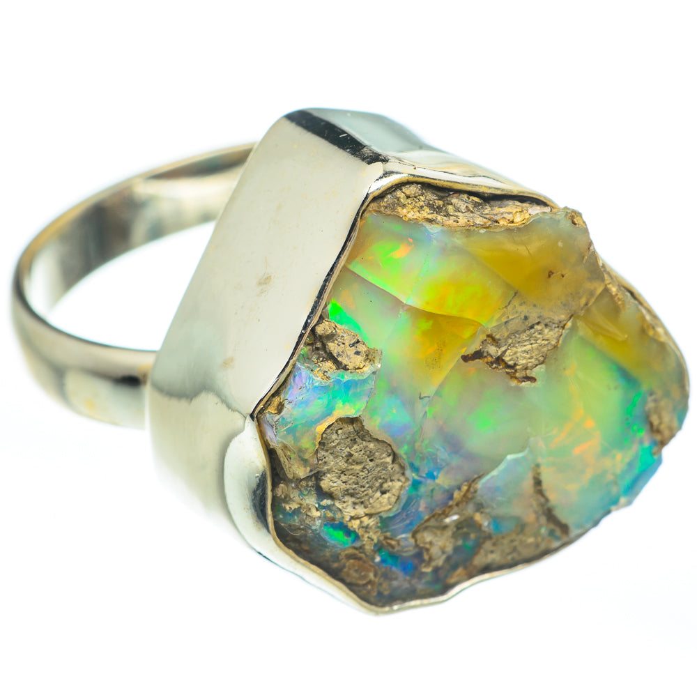 Ethiopian Opal Rings handcrafted by Anasilvercos - RING61867