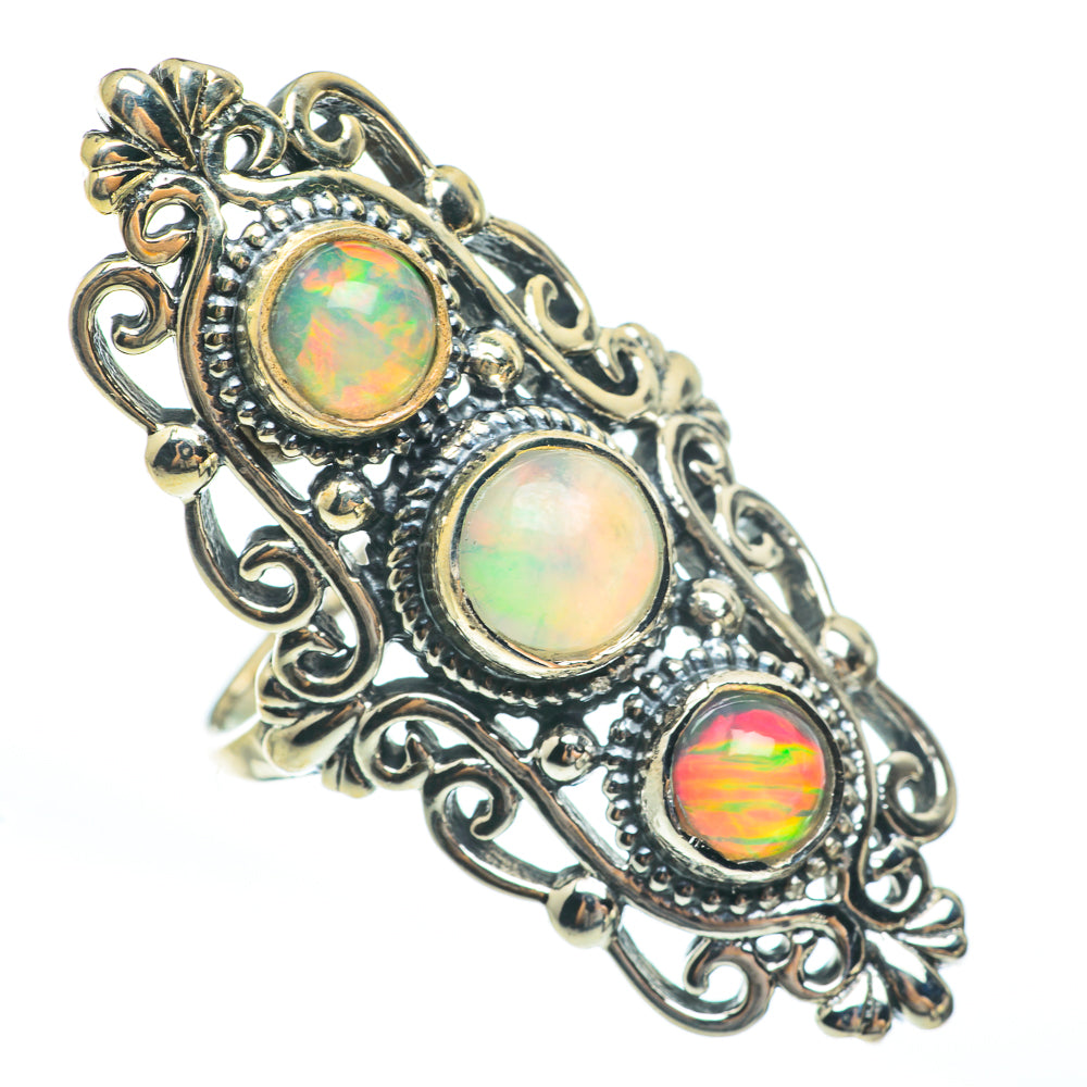 Ethiopian Opal Rings handcrafted by Anasilvercos - RING61868