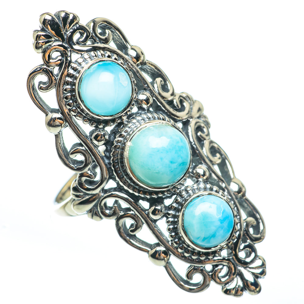 Larimar Rings handcrafted by Anasilvercos - RING61878