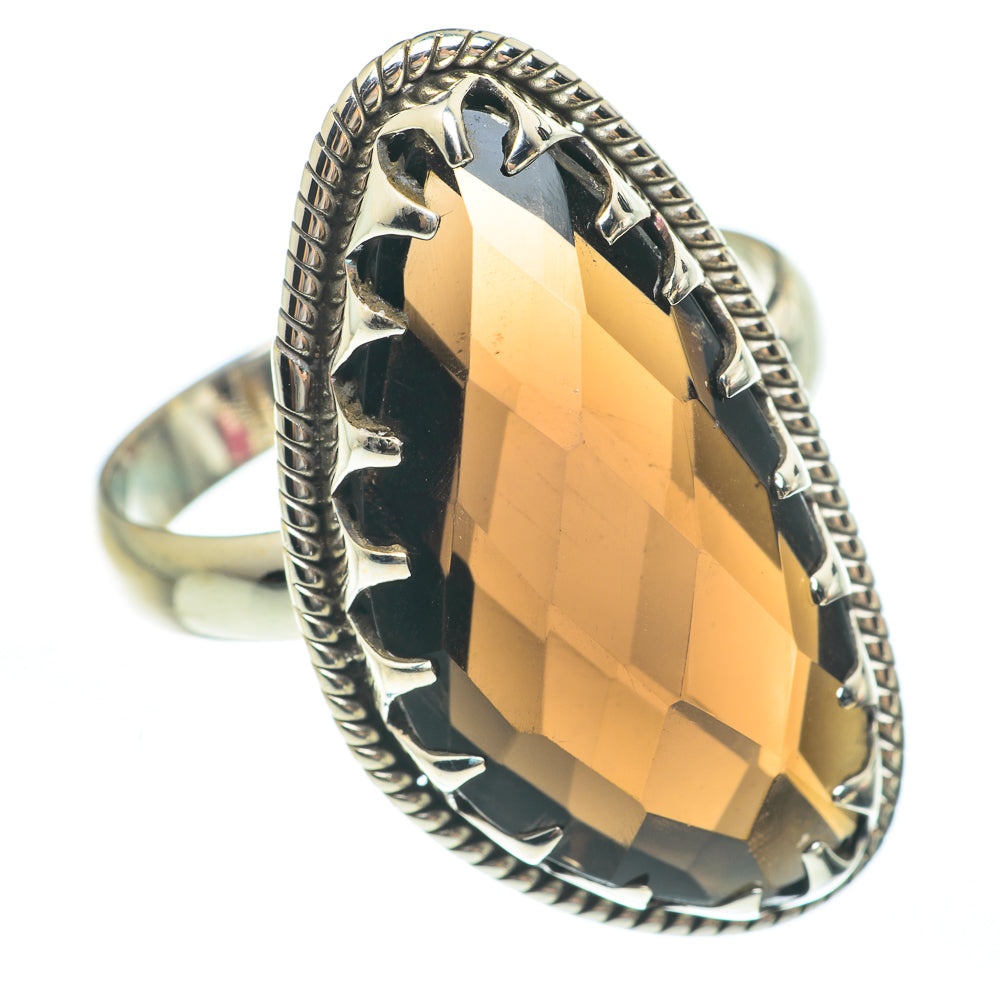 Smoky Quartz Rings handcrafted by Anasilvercos - RING61883