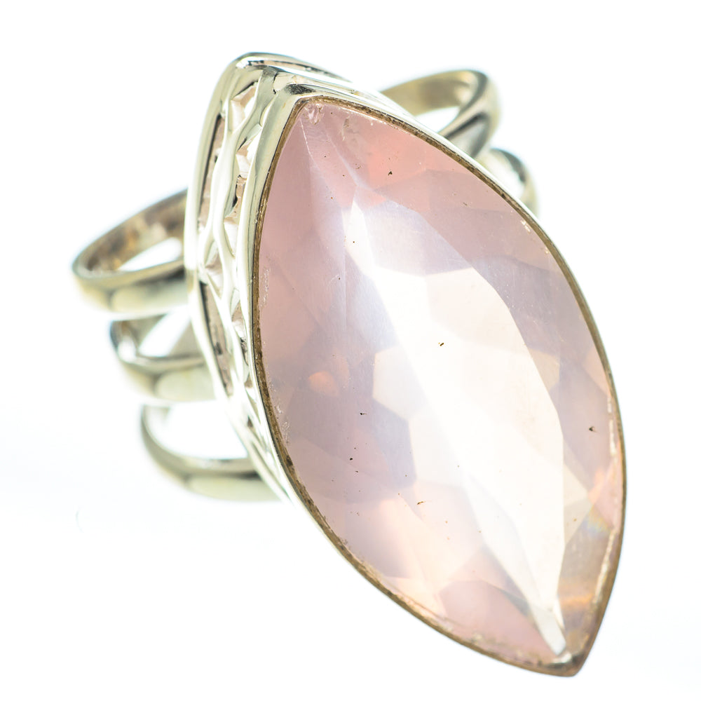 Rose Quartz Rings handcrafted by Anasilvercos - RING61888