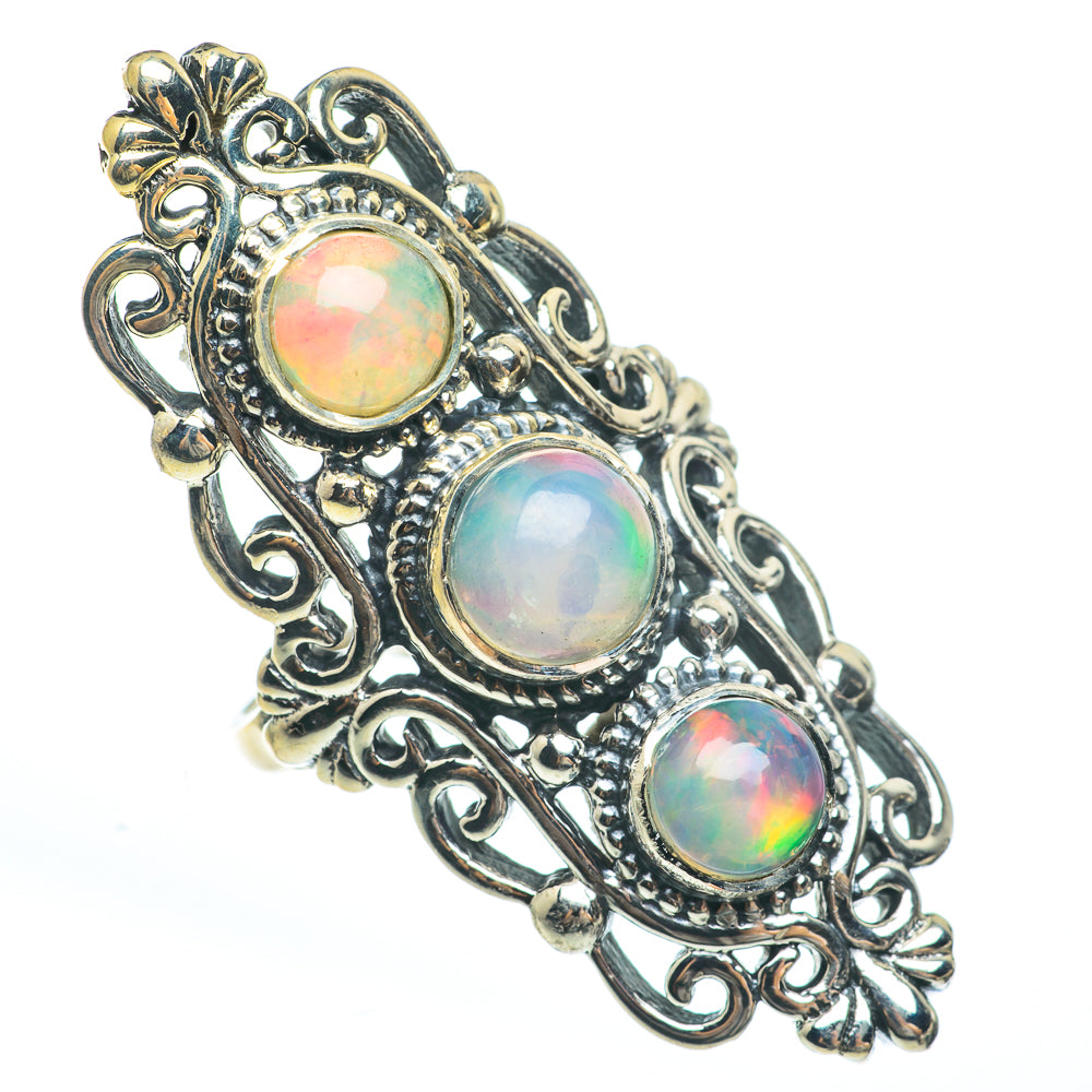 Ethiopian Opal Rings handcrafted by Anasilvercos - RING61899