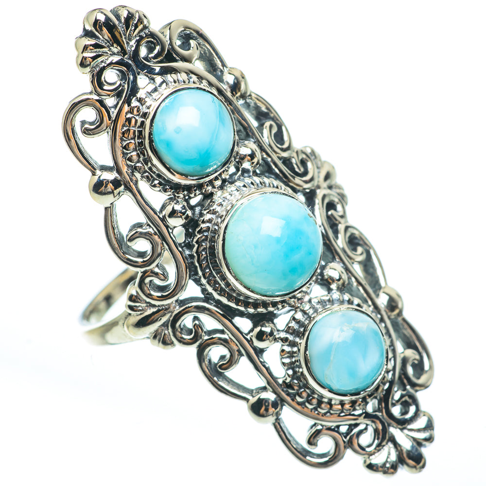 Larimar Rings handcrafted by Anasilvercos - RING61904