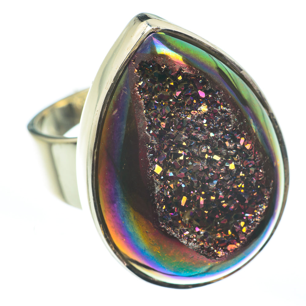 Titanium Druzy Rings handcrafted by Anasilvercos - RING61913