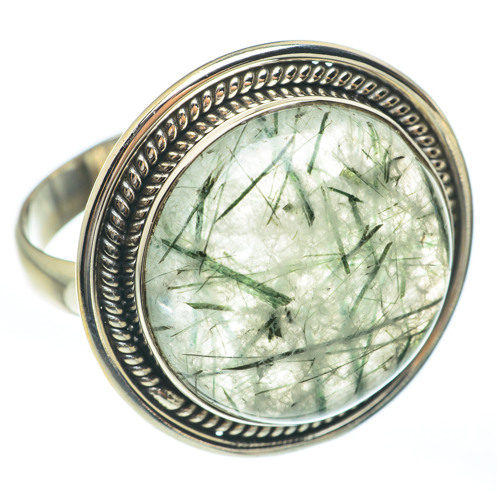 Tourmalinated Quartz Rings handcrafted by Anasilvercos - RING61916