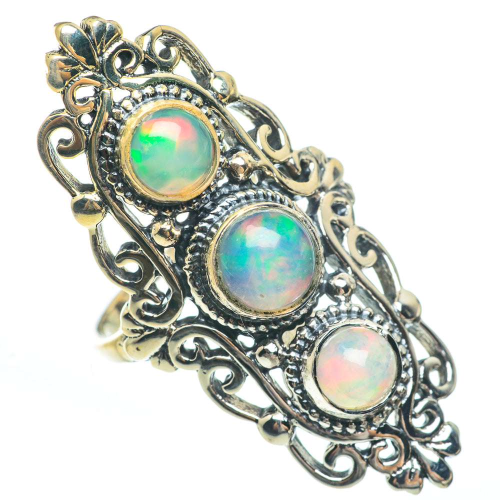 Ethiopian Opal Rings handcrafted by Anasilvercos - RING61917