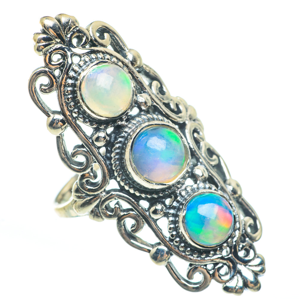 Ethiopian Opal Rings handcrafted by Anasilvercos - RING61920