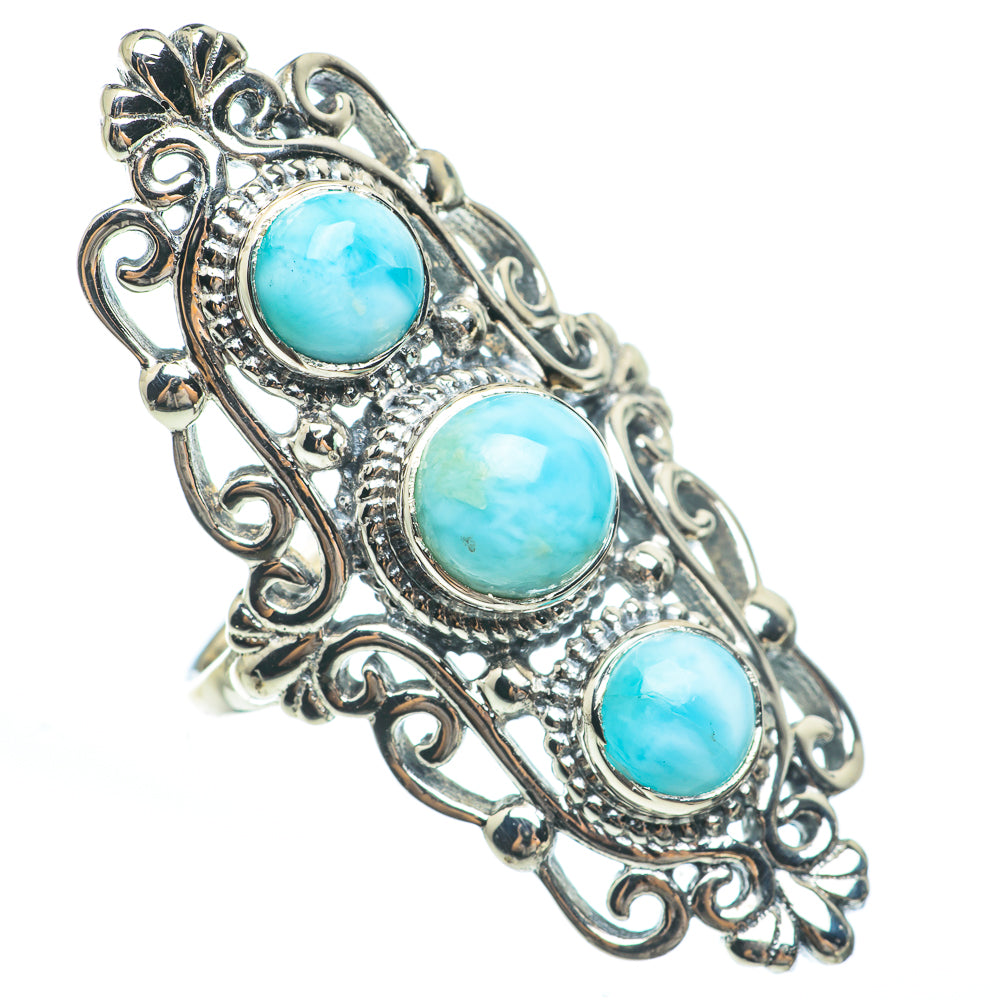 Larimar Rings handcrafted by Anasilvercos - RING61924