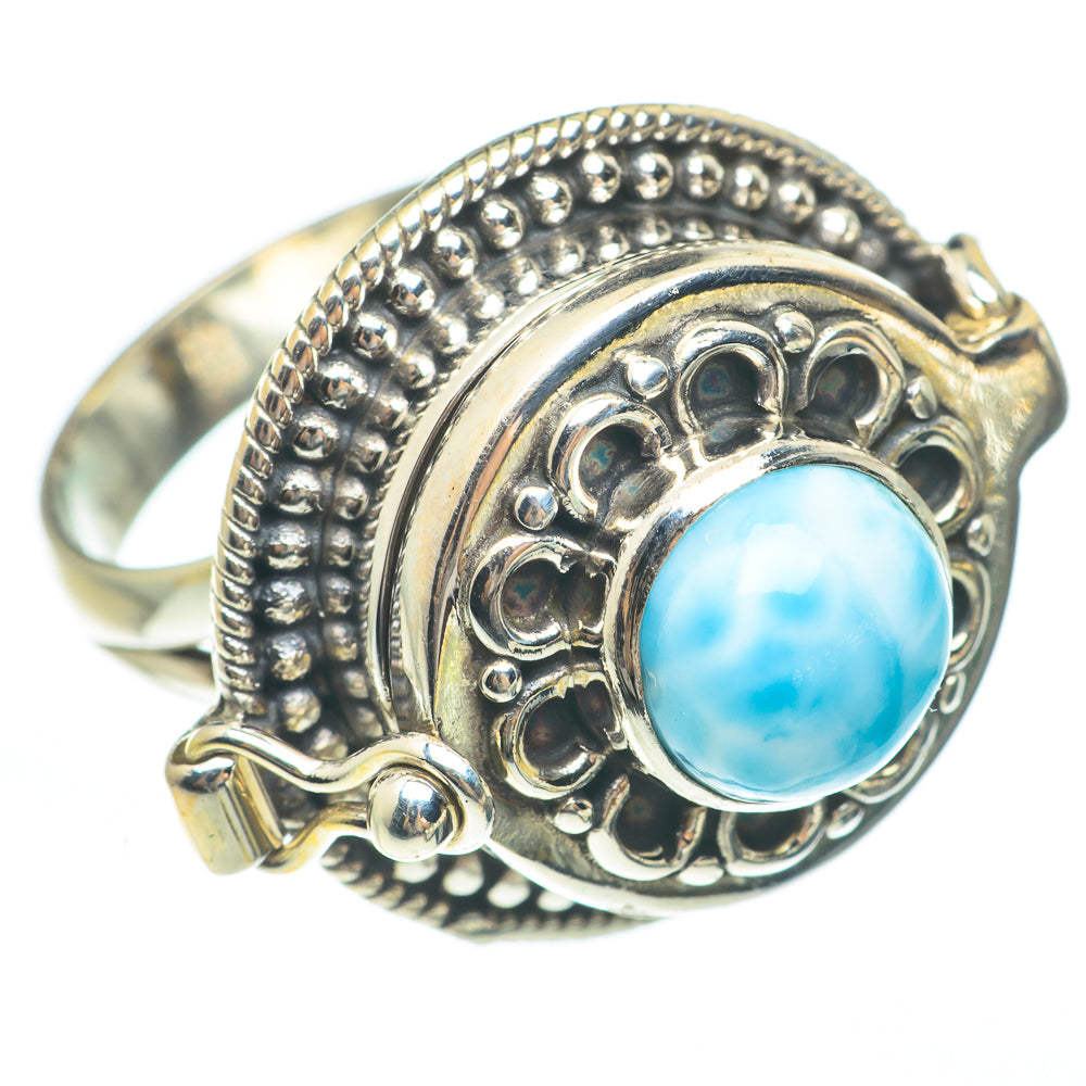 Larimar Rings handcrafted by Anasilvercos - RING61926