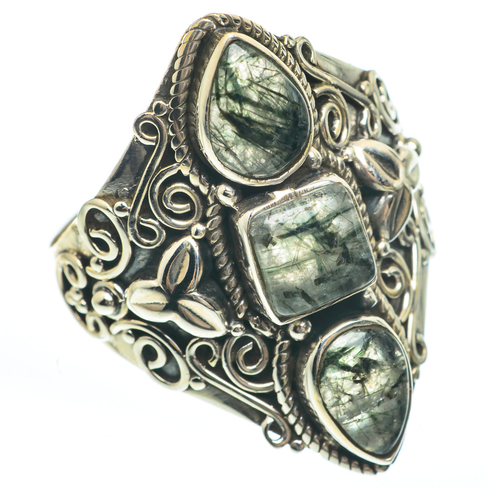 Tourmalinated Quartz Rings handcrafted by Anasilvercos - RING61936