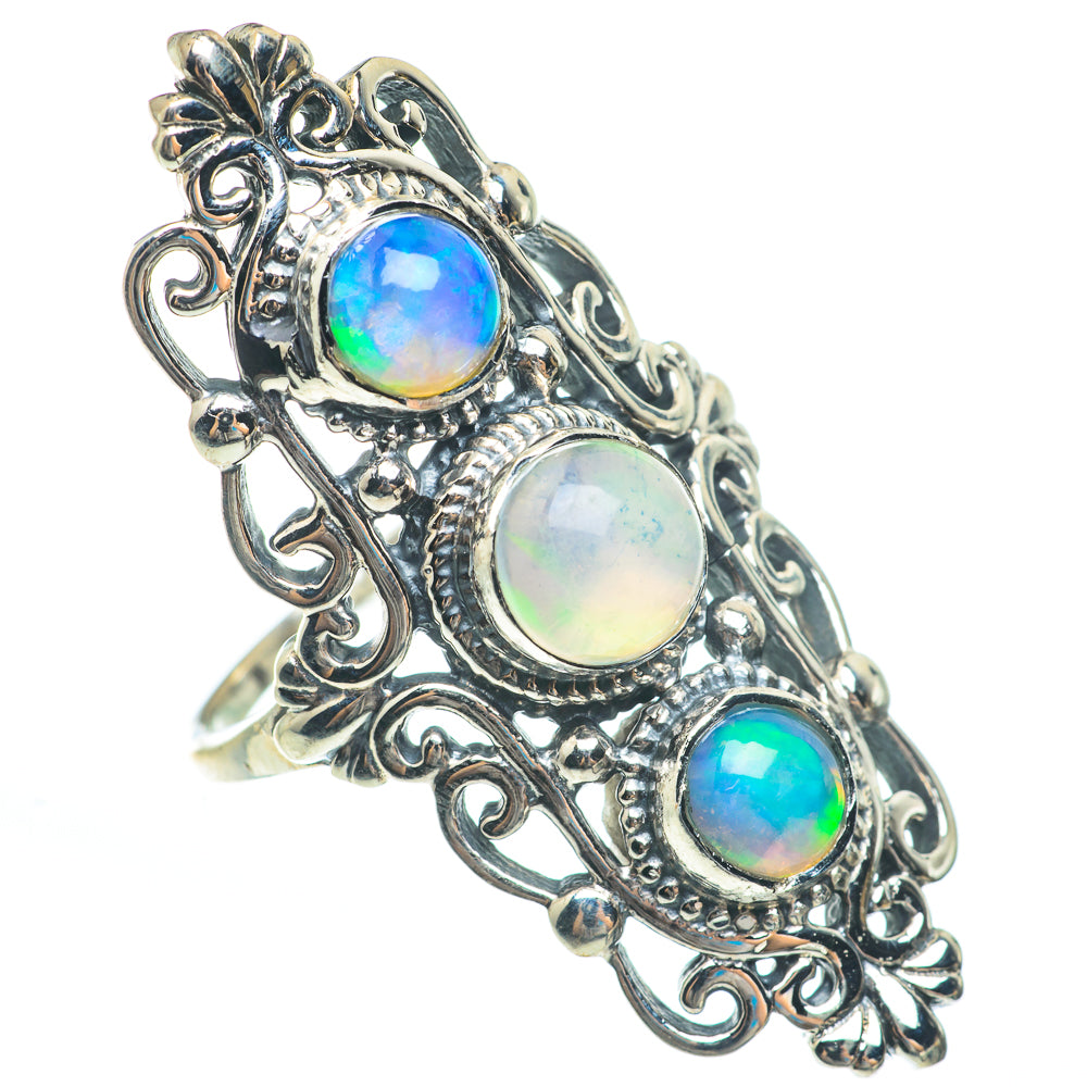 Ethiopian Opal Rings handcrafted by Anasilvercos - RING61940