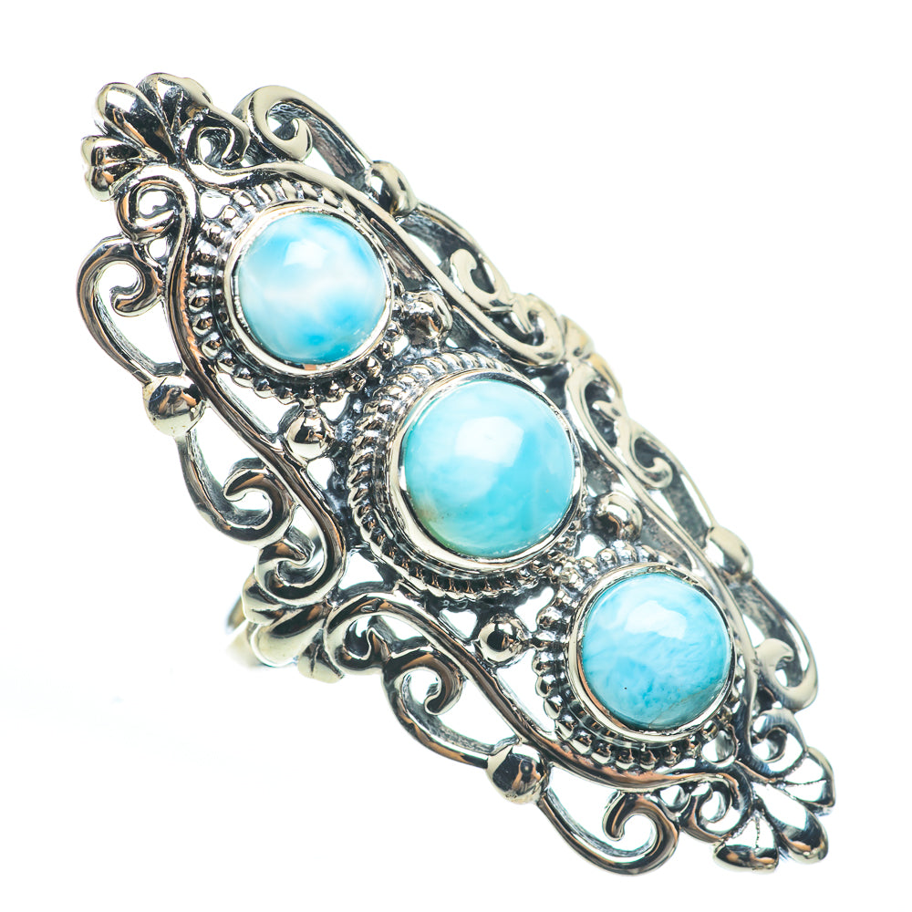 Larimar Rings handcrafted by Anasilvercos - RING61947