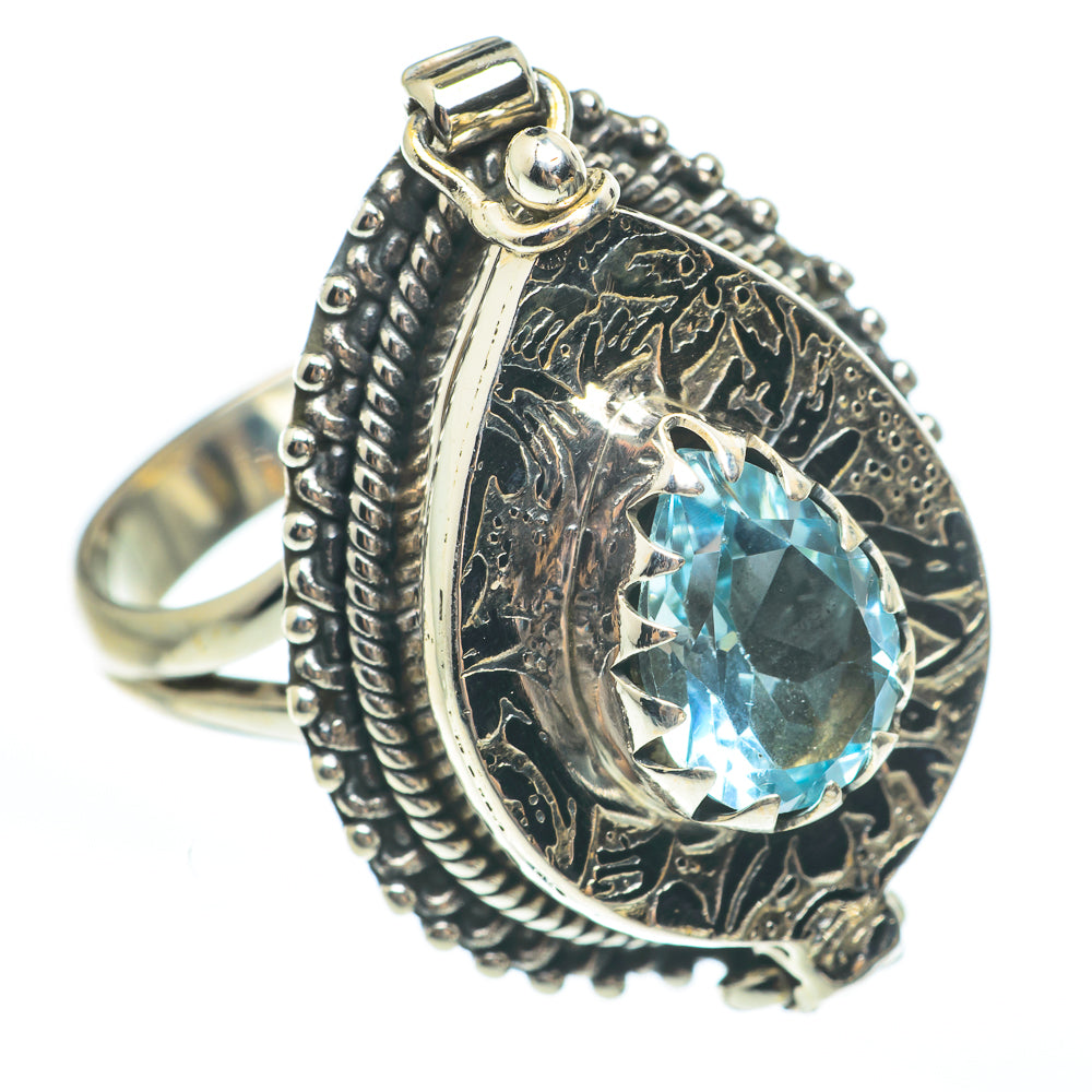 Blue Topaz Rings handcrafted by Anasilvercos - RING61949