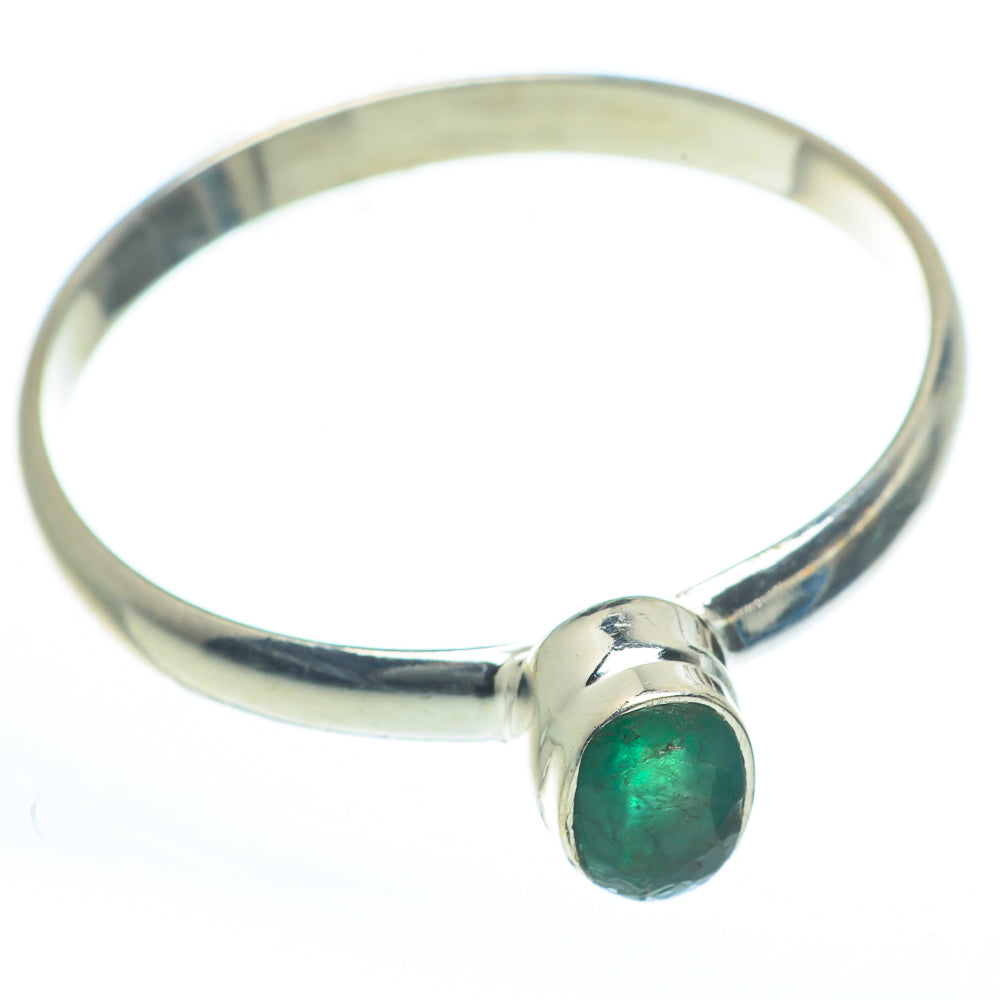 Zambian Emerald Rings handcrafted by Anasilvercos - RING61953