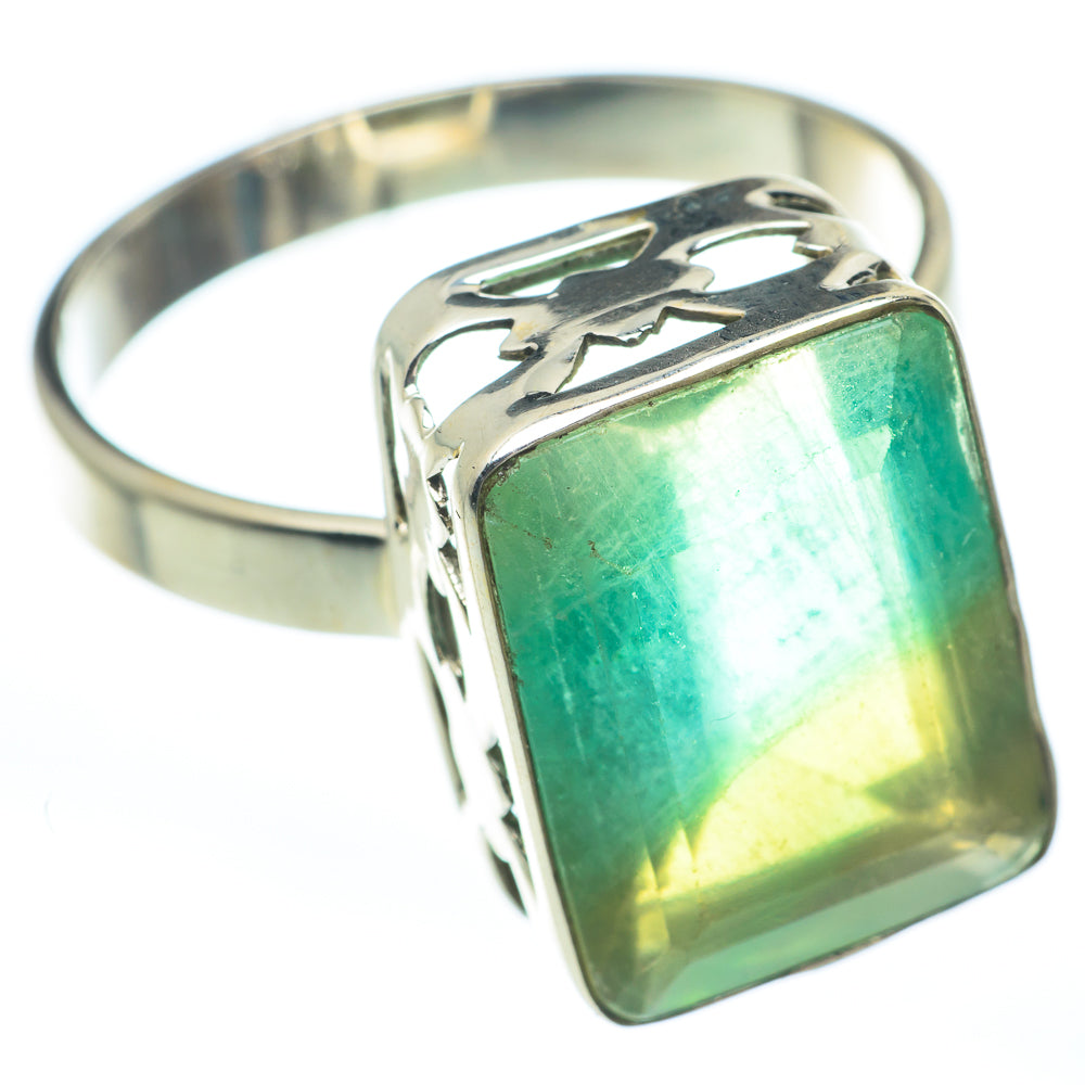 Green Fluorite Rings handcrafted by Anasilvercos - RING61956