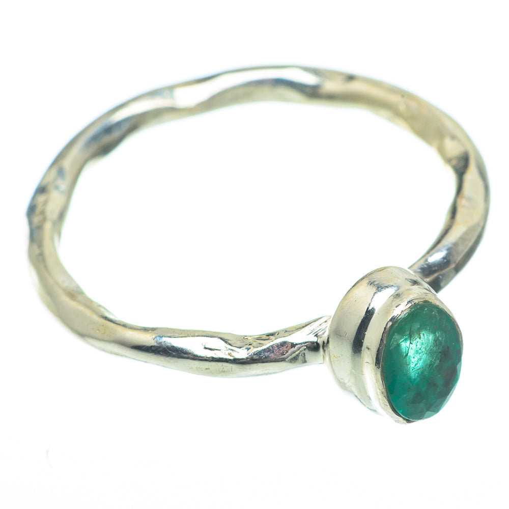 Zambian Emerald Rings handcrafted by Anasilvercos - RING61960