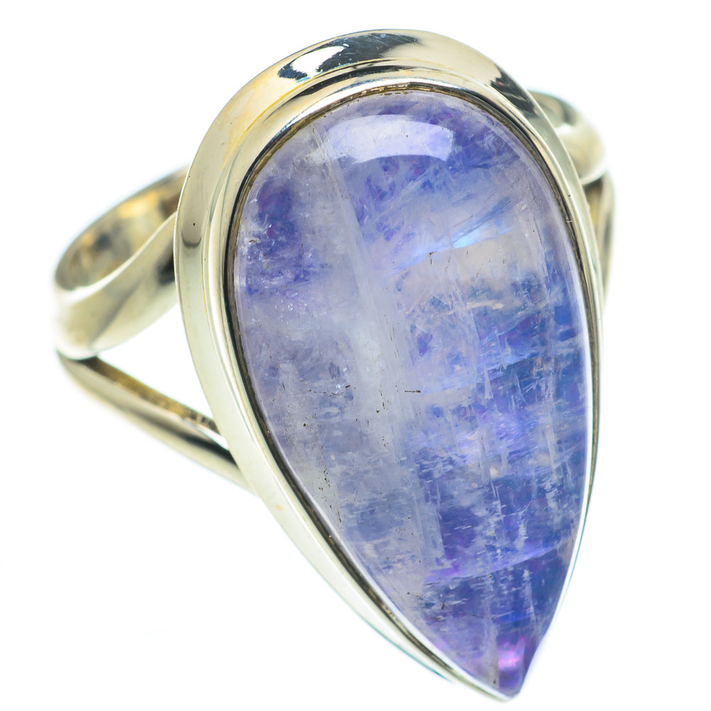 Rainbow Moonstone Rings handcrafted by Anasilvercos - RING61970