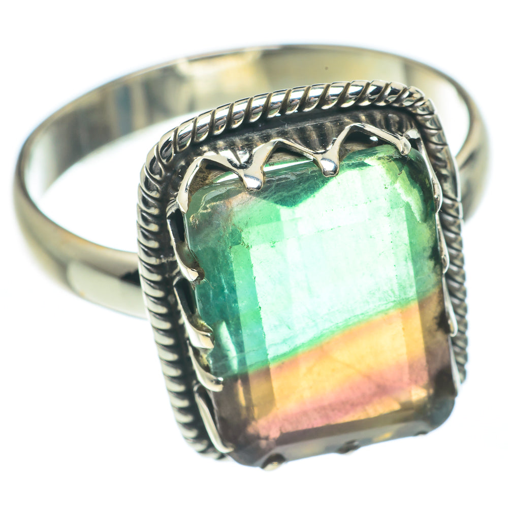 Green Fluorite Rings handcrafted by Anasilvercos - RING61982