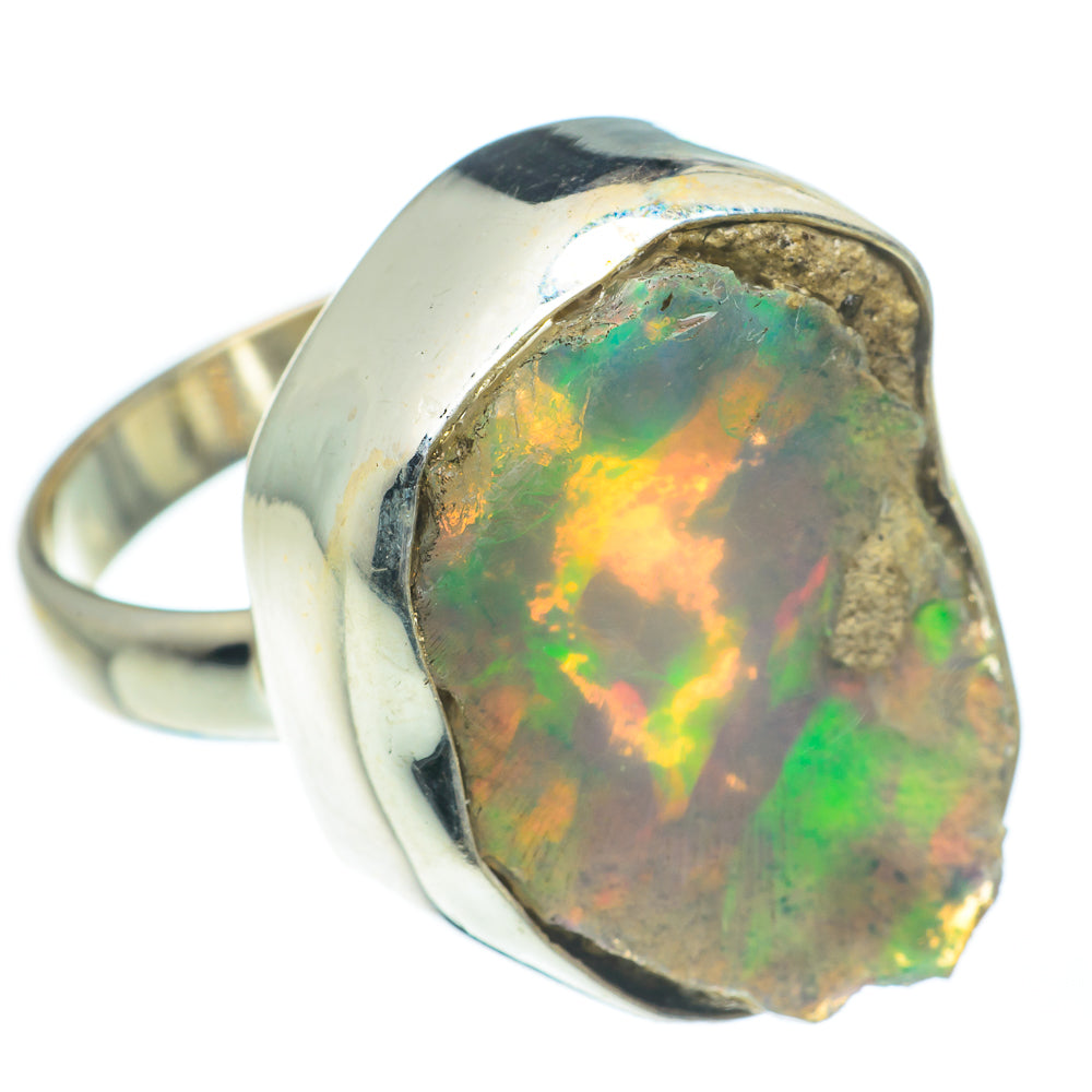 Ethiopian Opal Rings handcrafted by Anasilvercos - RING61983