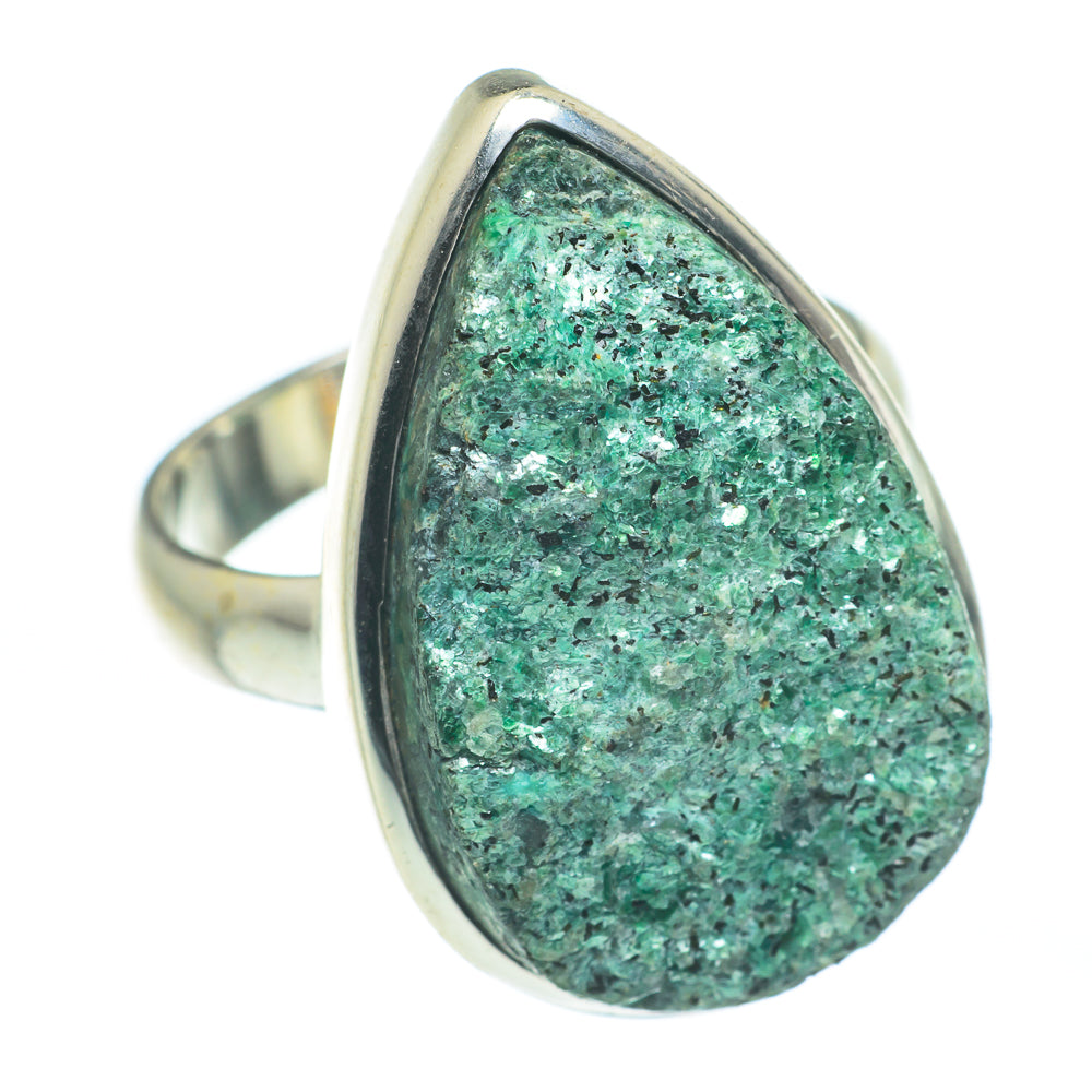 Green Fuchsite Rings handcrafted by Anasilvercos - RING61994