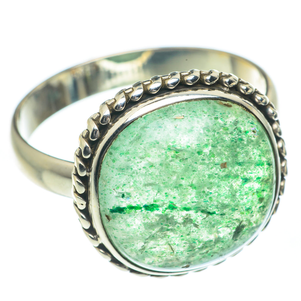 Green Aventurine Rings handcrafted by Anasilvercos - RING61995