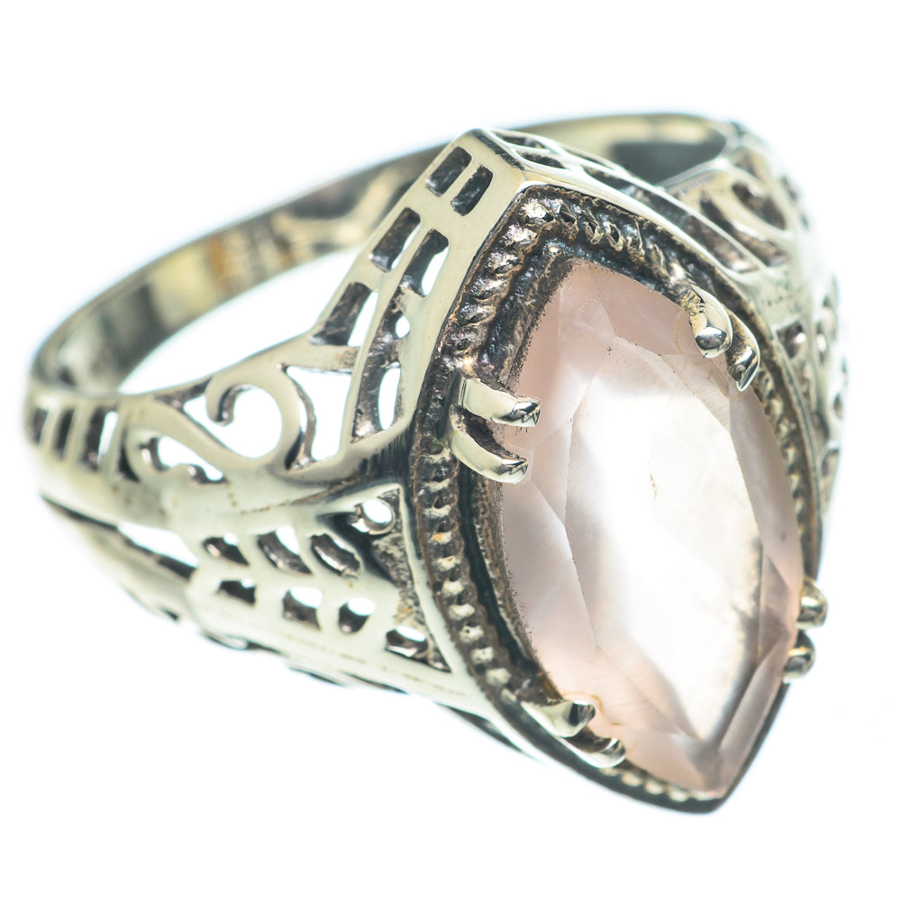 Rose Quartz Rings handcrafted by Anasilvercos - RING62000