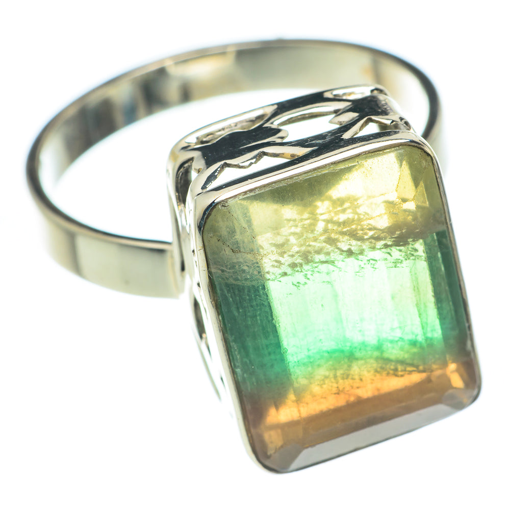 Green Fluorite Rings handcrafted by Anasilvercos - RING62015