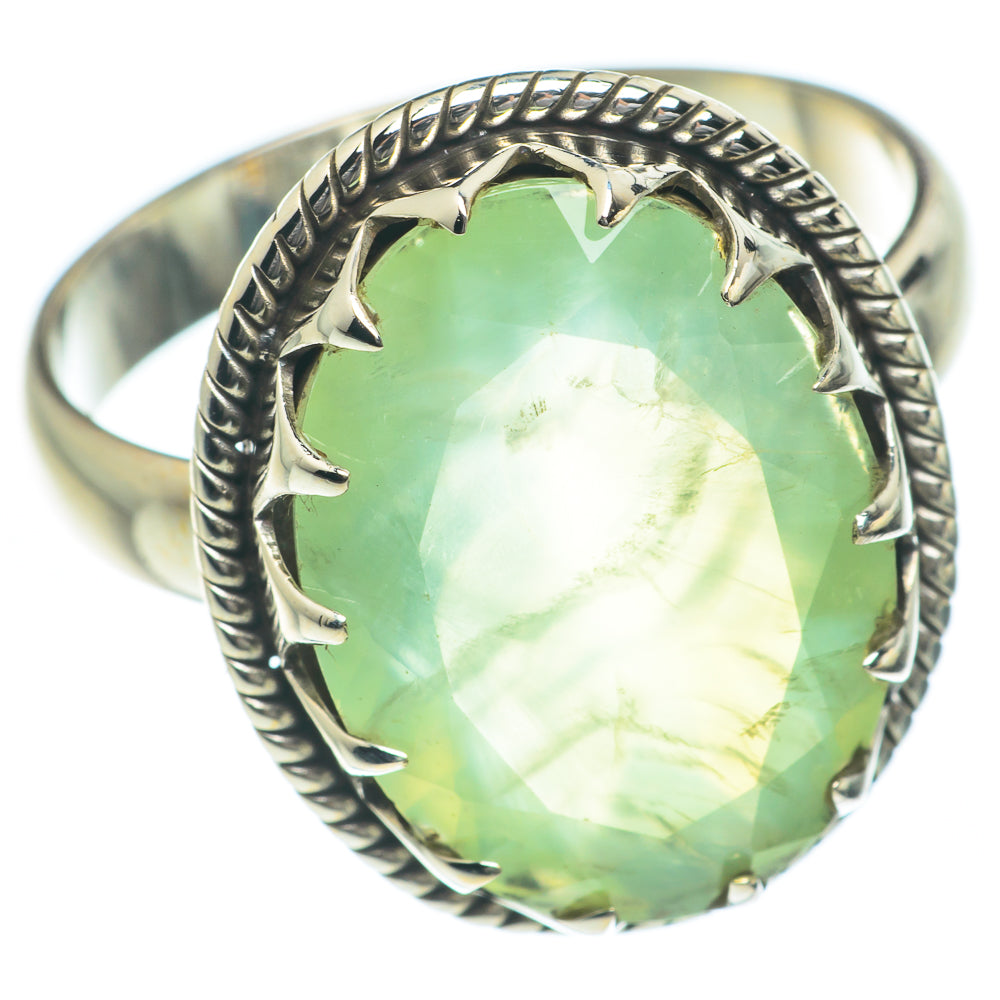 Prehnite Rings handcrafted by Anasilvercos - RING62021